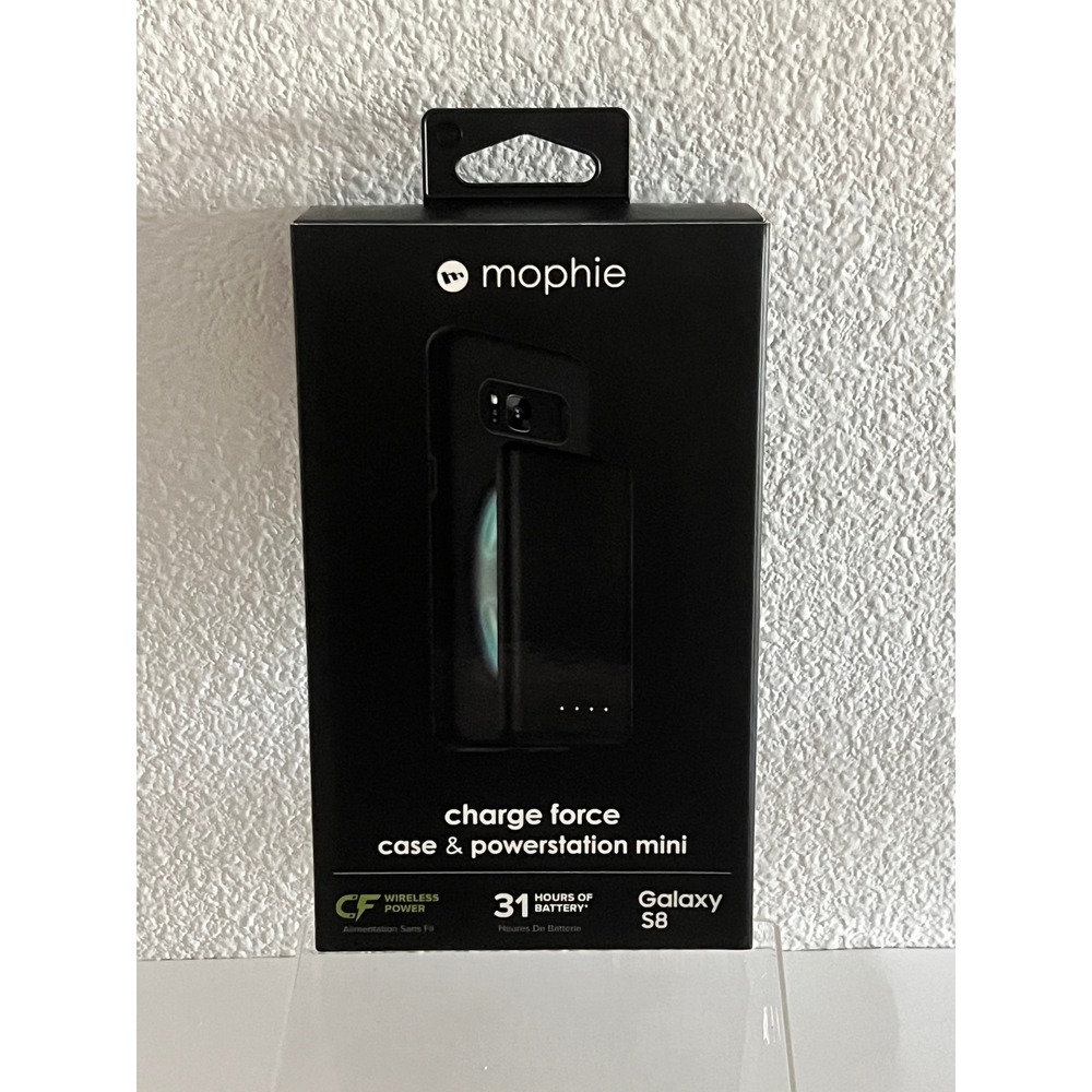 New Mophie Charge Force Case & Powerstation Mini Galaxy S8 Black